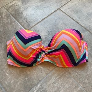 Victoria’s Secret Strapless Chevron Bikini Top 36C